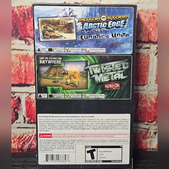 PSP Dual Pack - Twisted Metal/MotorStorm -Sealed